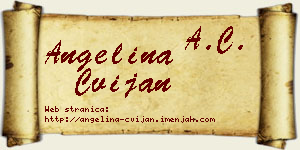 Angelina Cvijan vizit kartica
